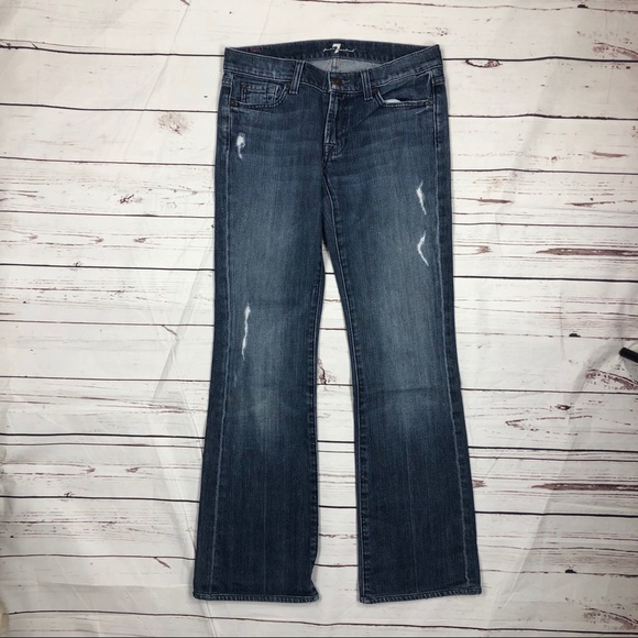 Women’s 7 For All Mankind Size 27 Boot Cut Jeans T - Picture 6 of 8